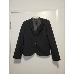 J Crew Stretch Womens Blazer Wool Black Size 8